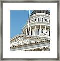 California State Capitol In Sacramento #1 Framed Print