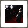 Celebrity Posing For Paparazzi On Red Carpet #1 Framed Print