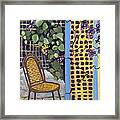 Chair In The Garden #1 Framed Print