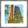 Chicago Water And Hancock Towers Framed Print