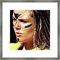 Christie Brinkley Wearing Anti-glare Face Paint #1 Framed Print