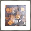 Christmas Greeting Card #1 Framed Print