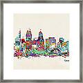 Cincinnati Ohio Skyline #1 Framed Print