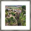 City Of Ronda In Spain #1 Framed Print
