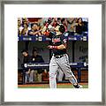 Cleveland Indians V Tampa Bay Rays #1 Framed Print