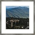 Clingmans Dome Observation Tower In The Great Smoky Mountains Framed Print