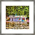 Colorful Boathouse #1 Framed Print