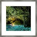 Deep Underground Cave Exploration #1 Framed Print