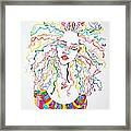 Dreadlocks Piano Goddess Framed Print