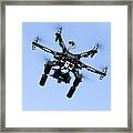 Drone With Camera Framed Print