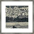Elevated City View With Temple Mount #1 Framed Print