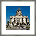 Facade Of A Government Building, Utah #1 Framed Print