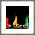 Flame Tests #1 Framed Print