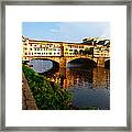 Florence Italy Ponte Vecchio #1 Framed Print