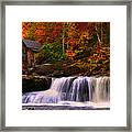 Glade Creek Grist Mill Framed Print