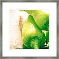 Green Jalapeno Peppers #1 Framed Print
