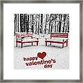 Happy Valentines Day Framed Print