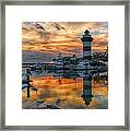 Harbour Town Sunset Framed Print