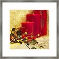 Holiday Candles #1 Framed Print