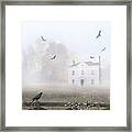 House In Fog #1 Framed Print