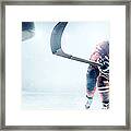 Ice Hockey Players In Action #1 Framed Print