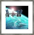 International Space Station #1 Framed Print