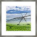 Irrigation Equipment On Farm Field 1 Framed Print