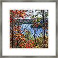 Lake And Fall Forest Framed Print
