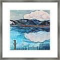 Lake And Mountains Framed Print
