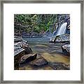 Linville Falls In The Rain #1 Framed Print