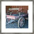 Little Red Wine Wagon #1 Framed Print