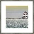 Lorain Ohio Lighthouse Lake Erie #1 Framed Print