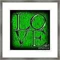 Love In Green #1 Framed Print