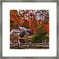 Mabry Mill Autumn Morning #1 Framed Print