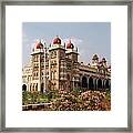 Maharaja's Palace And Garden India Mysore #1 Framed Print
