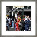 French Quarter Mardi Gras Framed Print