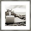 Meditation Candle #1 Framed Print