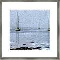Misty Sails Upon The Water #2 Framed Print