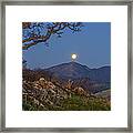 Moon Over Mt Diablo #1 Framed Print