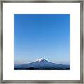 Mt. Fuji Reflected In Lake, Kawaguchiko #1 Framed Print