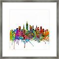 New York City Skyline Framed Print
