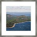 Newport Cove And Sand Beach, Acadia #1 Framed Print