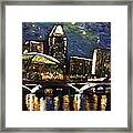 Night On The Sg River Framed Print