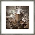 Old Tree Reading Story Book #1 Framed Print