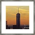 One Wtc From Top Of The Rock #1 Framed Print