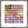 Painted Brick #1 Framed Print