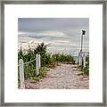 Pathway To The Beach #2 Framed Print