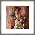 Pensare Framed Print