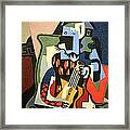 Picasso's Harlequin Musician #1 Framed Print