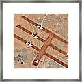 Planes Parked At Airport #1 Framed Print